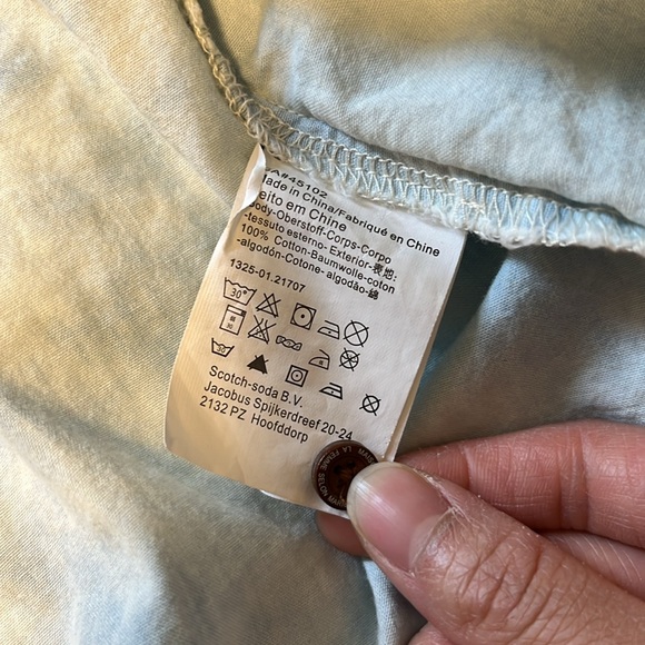 NWOT Maison Scotch tie dye blue cotton vest - Picture 3 of 4